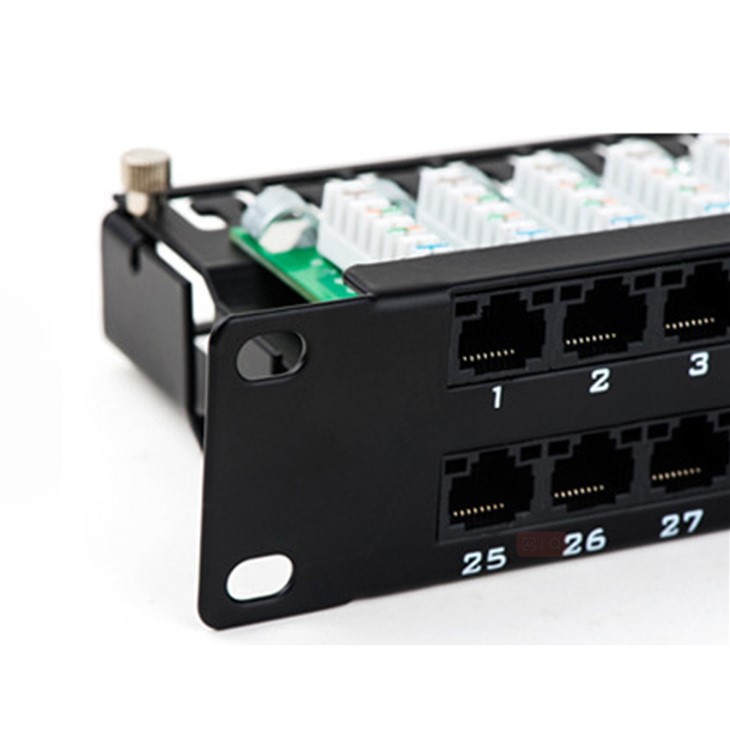High-density 1U 48 Port Cat6 UTP Patch Panel