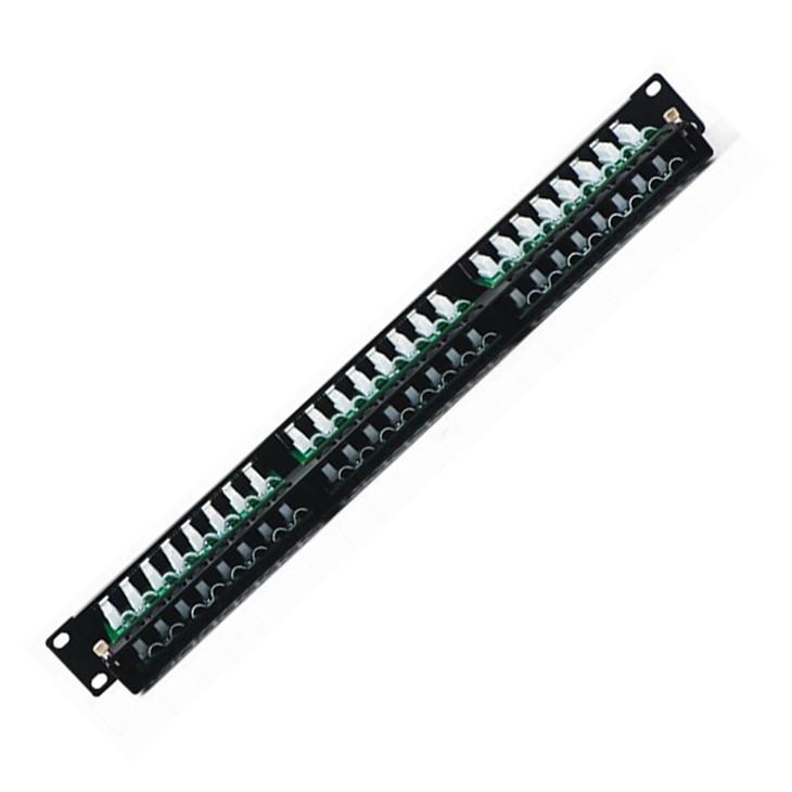 High-density 1U 48 Port Cat6 UTP Patch Panel