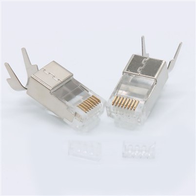 Хвост зажима Cat7 Экранированный RJ45 Plug