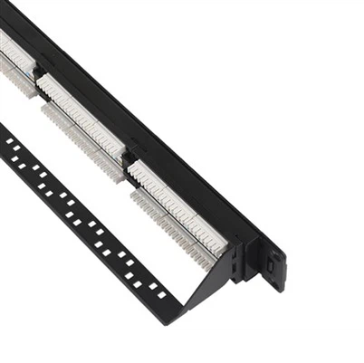 Нестандартная патч -панель сетевой патч RJ45 с кольцом управления кабелем