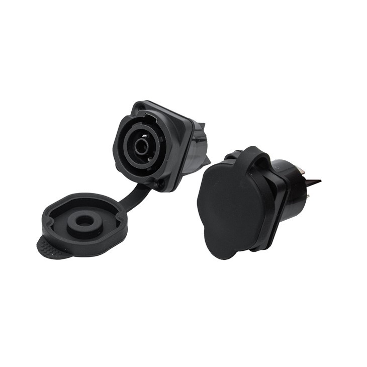 Compact D-size Waterproof Female Power-out Socket