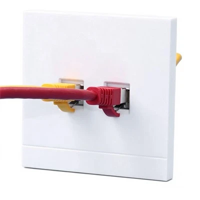2 Port Cat6 Ethernet выходная настенная пластина